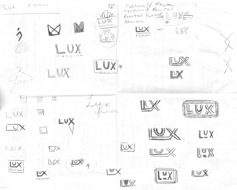 LUX Fashion Rentals Logo Thumbnails